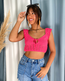 Crop tops tejido