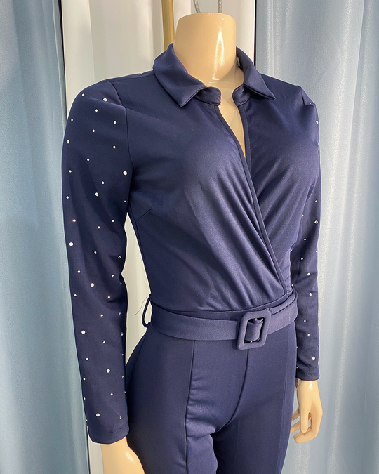 Enterizo largo con brillantes