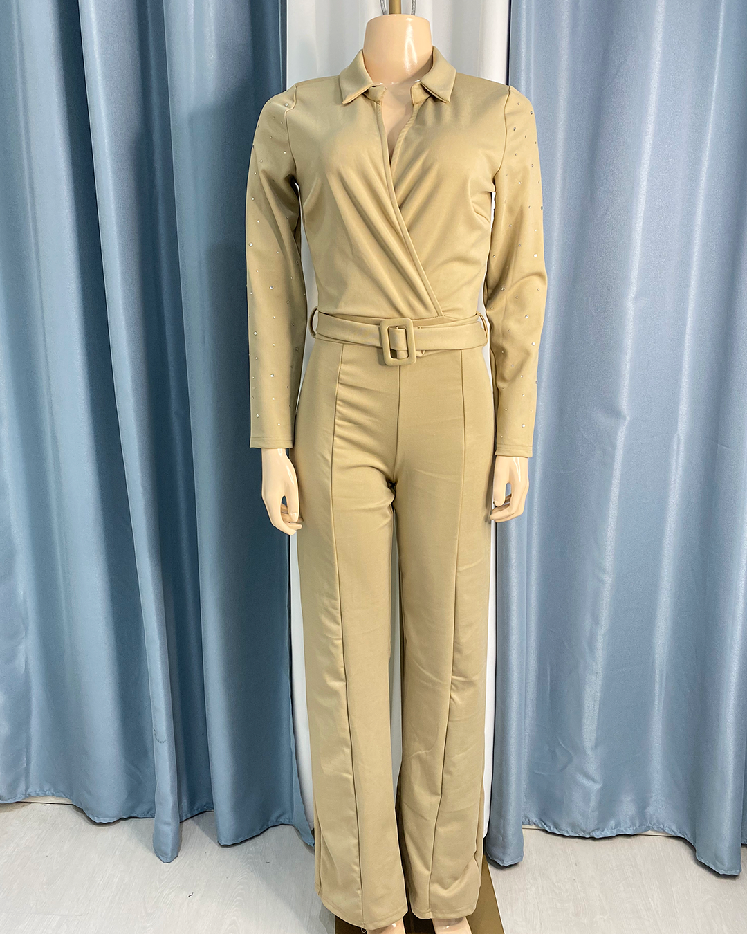 Enterizo largo con brillantes