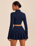 Conjunto deportivo de sueter y falda short