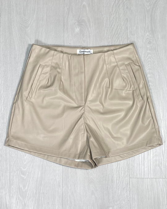 Shorts tipo Zara de cuerina