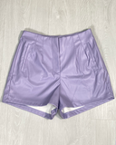 Zara-style leather shorts