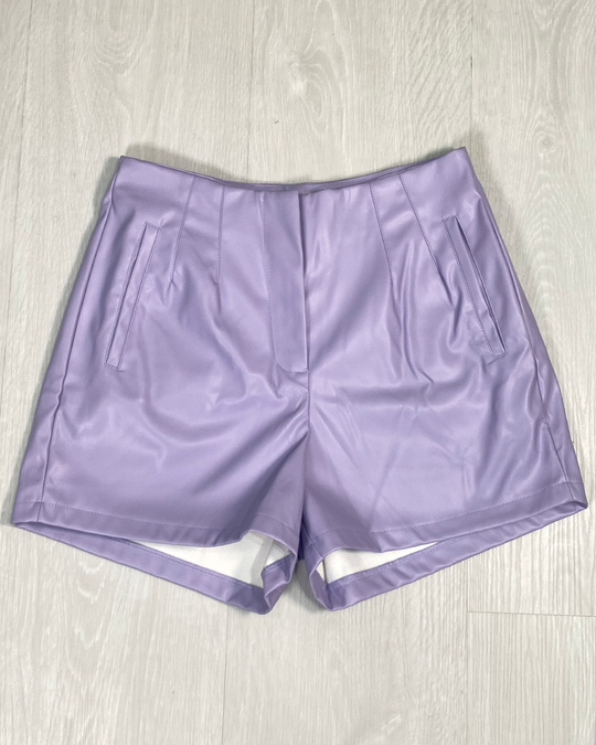 Shorts tipo Zara de cuerina