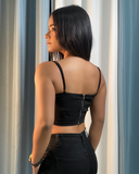 Corset con diseño de brillos