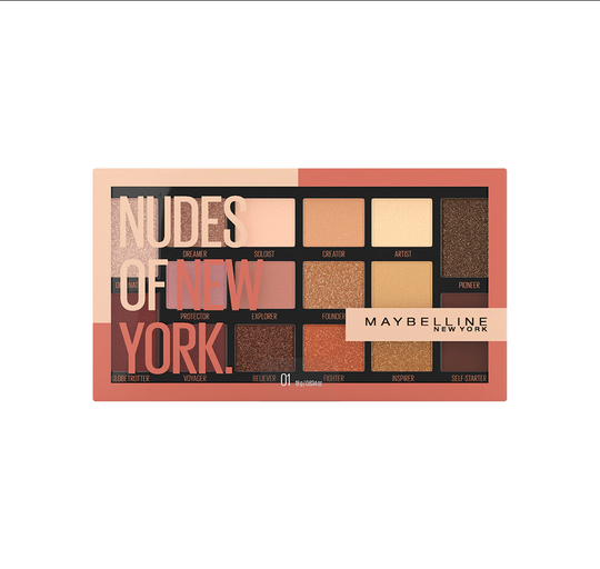 Paleta de Sombras Grandes Nudes Of New York 16 Paneles Maybelline