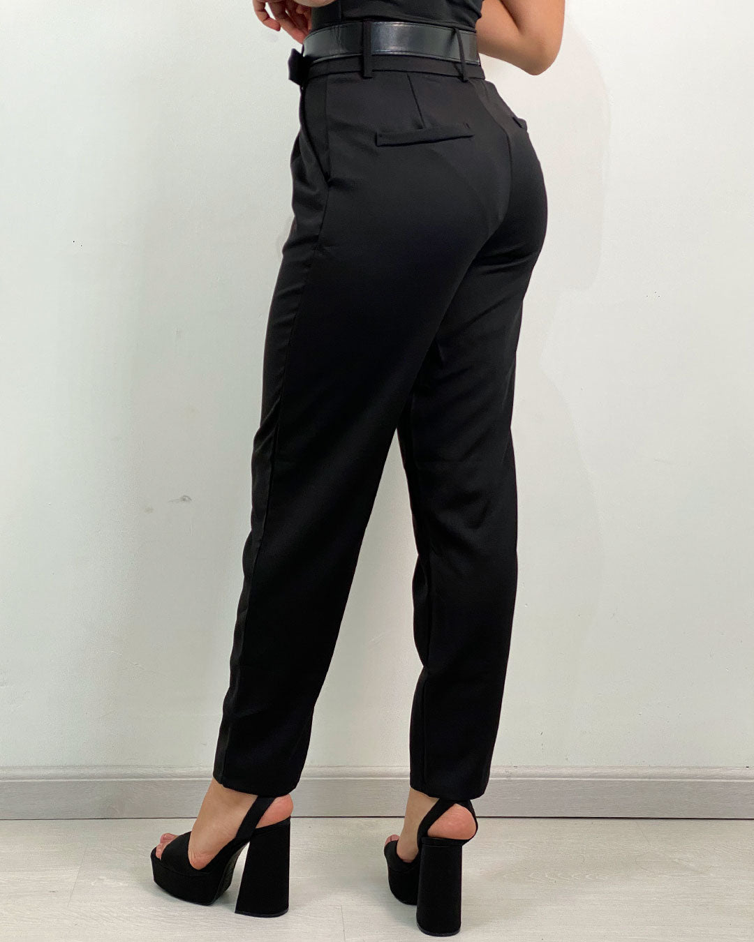 Pantalon de vestir con cinturon