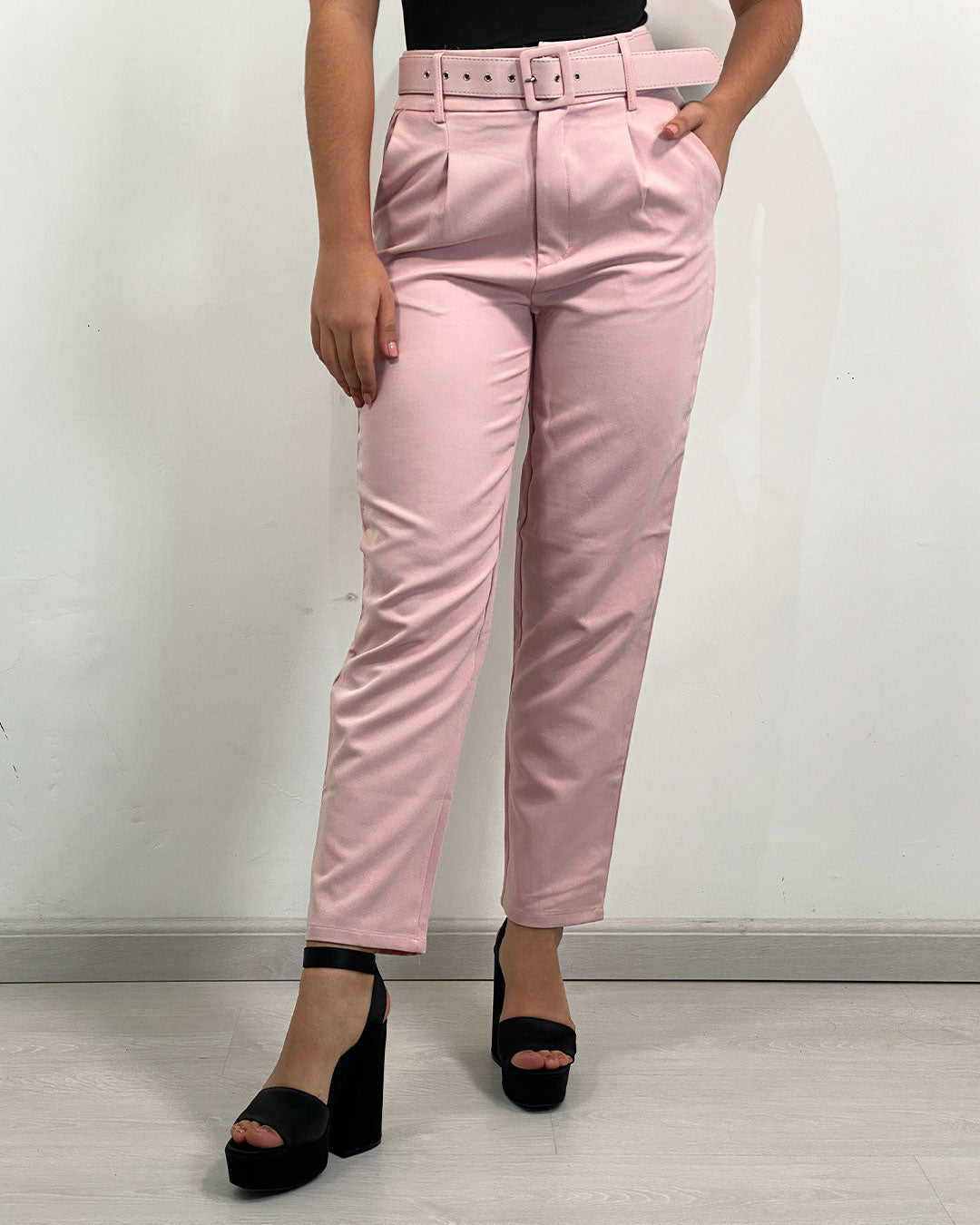 Pantalon de vestir con cinturon