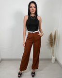 Double Waistband Trousers