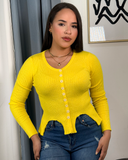 Sueter tejido con aberturas