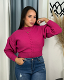 Sueter jersey manga bombacha