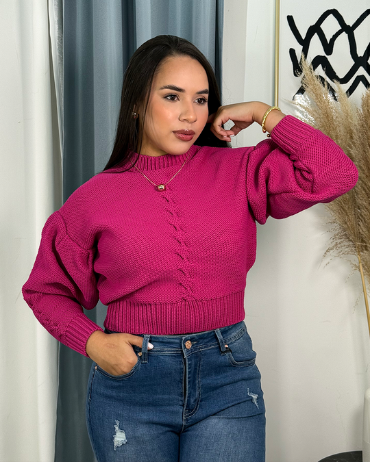 Sueter jersey manga bombacha