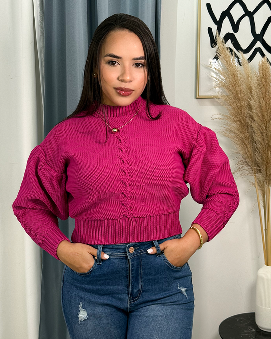 Sueter jersey manga bombacha