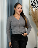 Sueter tejido con cierre