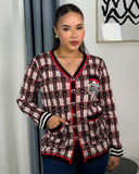 Sueter jersey tejido estampado