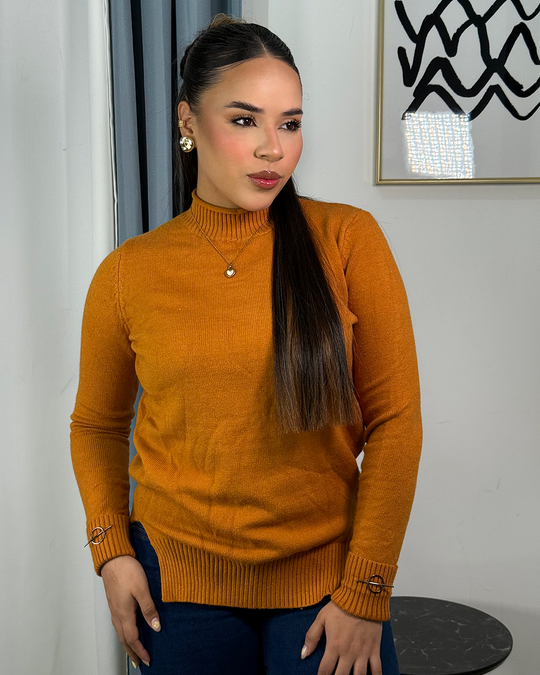 Sueter jersey tejido ajustado