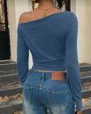 Blusa corte princesa estampado unicolor