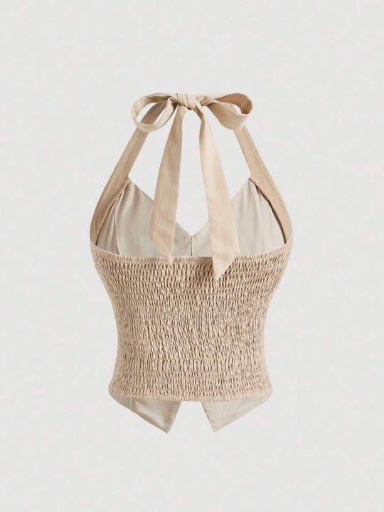 Tops con tirantes en el cuello