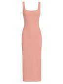 Vestido suelto acanalado