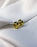 Aretes con diseño de media luna enchapados en oro 18k de acero inoxidable - ArmasStyle