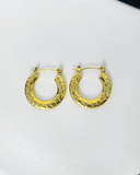 Argollas con textura de acero inoxidable - ArmasStyle