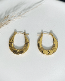 Argollas con textura de acero inoxidable - ArmasStyle