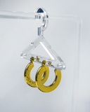 Argollas con textura de acero inoxidable - ArmasStyle