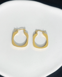 Argollas cuadradas 2CM de largo de acero inoxidable - ArmasStyle