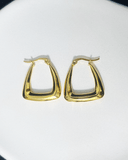 Argollas cuadradas 2CM de largo de acero inoxidable - ArmasStyle
