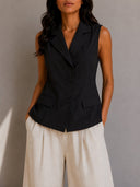 Blazer sin mangas con lazo detras - ArmasStyle