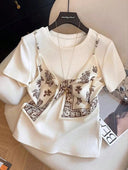 BLUSA 2 en 1 con cinta decorativa - ArmasStyle