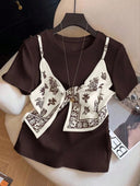 BLUSA 2 en 1 con cinta decorativa - ArmasStyle