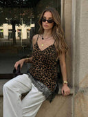 Blusa animal print con encaje - ArmasStyle