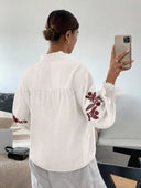 Blusa casual de mujer con bordado - ArmasStyle