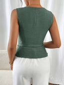 Blusa casual tipo chaleco con tirante - ArmasStyle