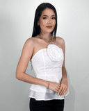 Blusa con flor de relieve - ArmasStyle