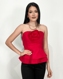 Blusa con flor de relieve - ArmasStyle