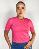 Blusa corta unicolor con diseño de bolsillo - ArmasStyle