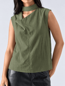 Blusa cuello bobo sin manga - ArmasStyle