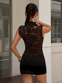 Blusa de encaje estilo chino - ArmasStyle