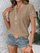 Blusa de mujer bordada con ojales - ArmasStyle