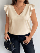 Blusa de mujer sencilla cuello V - ArmasStyle