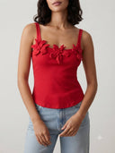 Blusa de tirante con flor - ArmasStyle