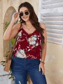 Blusa de tirantes con estampado de flores - ArmasStyle