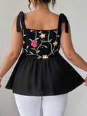 Blusa de tirantes con estampado floral - ArmasStyle