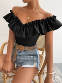 Blusa de tirantes con volado - ArmasStyle