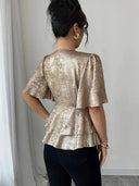 Blusa elegante dorada - ArmasStyle