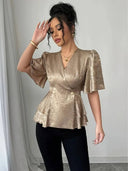 Blusa elegante dorada - ArmasStyle