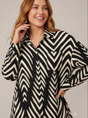 Blusa manga larga con estampado curvy - ArmasStyle