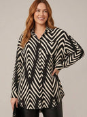 Blusa manga larga con estampado curvy - ArmasStyle