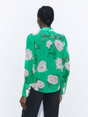 Blusa manga larga trasparente estampada - ArmasStyle